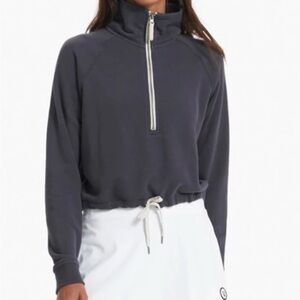 Vuori Sedona Half-Zip Sweatshirt in Charcoal - S